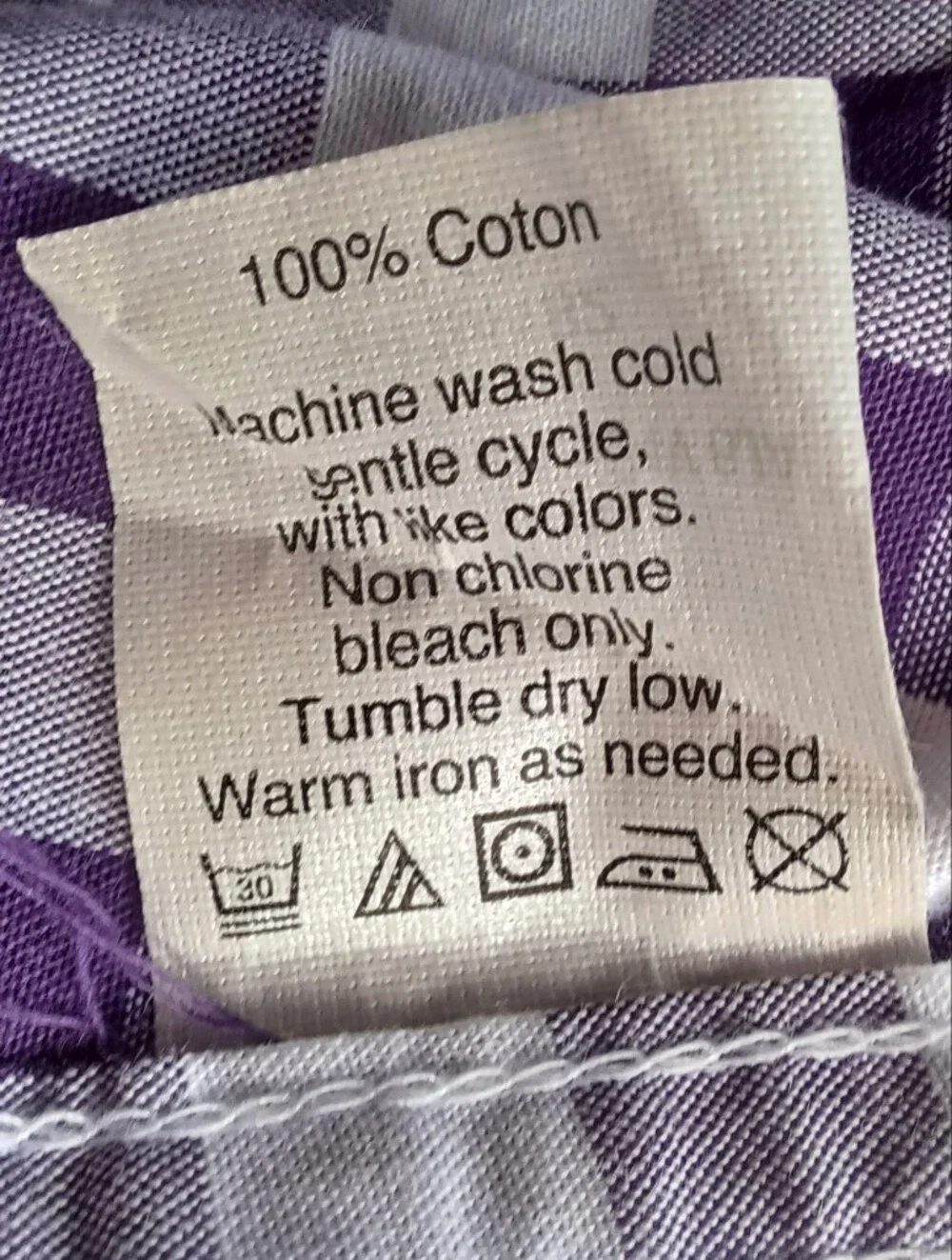 Men's Purple Check Button-Down Shirt